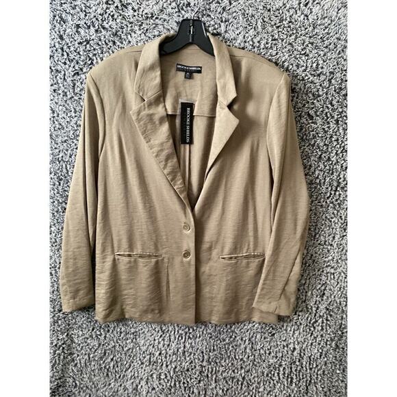 BROOKE SHIELDS Timeless Ponte Blazer, Olive New With Tag Size XL - Picture 4 of 12